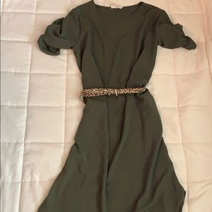 Dark olive dress